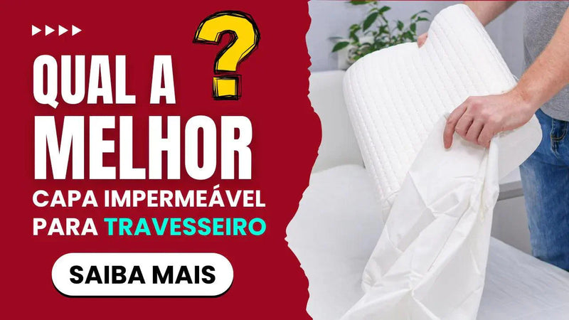Capa impermeável para travesseiro da QualyDream com tecido silencioso e antialérgico