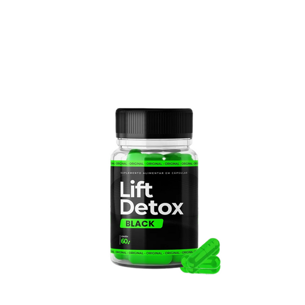 Frasco de Lift Detox Black com destaque para compra de 1 pote
